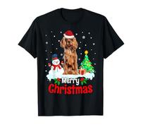 Merry Christmas Cavalier King Charles Spaniel Dog Puppy Maglietta
