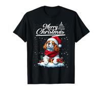 Merry Christmas Cavalier King Charles Spaniel Santa Xmas Maglietta