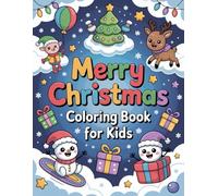 Merry Christmas coloring book for kids.: Bold and easy coloring pages
