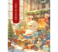 Merry Christmas Composition Notebook | Cozy Holiday Design 06: College Ruled | Warm Santa Village Design | 7.5 x 9.25 inch | 120 Pages | Perfect For School