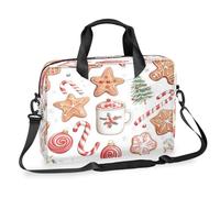Merry Christmas Cookies Candy Decor - Valigetta per computer portatile da 15,7 pollici, con tracolla staccabile, custodia per computer portatile, borsa messenger