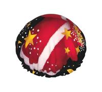 Merry Christmas Cuffia da doccia per uomo berretto da donna riutilizzabile impermeabile lungo spesso cura dei capelli corti bambini bagno