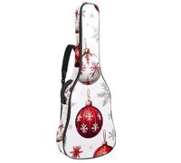 Merry Christmas - Custodia imbottita per chitarra acustica con pupazzo di neve, per basso elettrico, chitarra classica, Multicolore 07, 42.9x16.9x4.7 in, Zaino casual