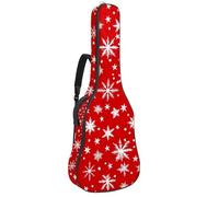Merry Christmas - Custodia imbottita per chitarra acustica con pupazzo di neve, per basso elettrico, chitarra classica, Multicolore 08, 42.9x16.9x4.7 in, Zaino casual