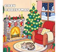 Merry Christmas Cute & Comfy Colouring Book: Bold and Easy Large Print Winter Designs for Adults, Teens, and Kids | Simple Hand-Drawn Illustrations for Stress Relief and Relaxation