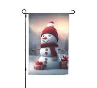 Merry Christmas Cute Snowman 1 Stampa 12 X 45,7 cm Floreale Giardino Bandiera Tutte Le Stagioni Outdoor Yard Decor Spessa Per Prati Bandiera