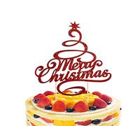 Merry Christmas - Decorazione per torta di Natale, per Natale, feste, compleanni, matrimoni, decorazioni
