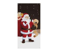 Merry Christmas Door Cover Banner 90x180cm Festone Festone Stagionale Cartello di Benvenuto Decorazione Verticale Porta Appeso Per Portico Ingresso Giardino Decor