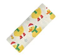 Merry Christmas Duck stampato antiscivolo tappetino yoga spessore 1 mm per pavimento antiscivolo, con borsa per tappetino da yoga tapete para ejercicio 180,3 x 66 cm