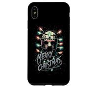 Merry Christmas Festive Slasher Candy Cane Menace Custodia per iPhone XS Max