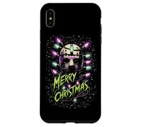 Merry Christmas Festive Slasher Candy Cane Menace Custodia per iPhone XS Max