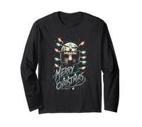 Merry Christmas Festive Slasher Candy Cane Menace Maglia a Manica