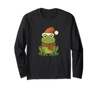 Merry Christmas Froggy Rana Carina ranocchia Natalizia Maglia a Manica