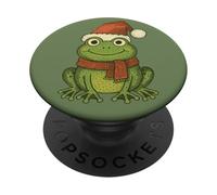 Merry Christmas Froggy Rana carina ranocchia natalizia PopSockets PopGrip Adesivo