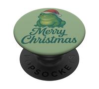 Merry Christmas Froggy Rana carina ranocchia natalizia PopSockets PopGrip Adesivo