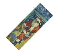 Merry Christmas Funny Babbo Natale stampato yogamat spessore 1 mm per palestra antiscivolo, con borsa da yoga tapete para ejercicio 180,3 x 66 cm