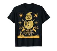Merry Christmas Funny Snow Man for Men Women Kids Maglietta