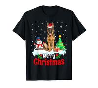 Merry Christmas German Shepherd Dog Puppy Maglietta