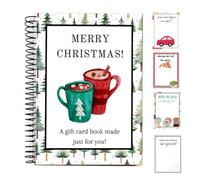 Merry Christmas Gift Card Book, Greeting Card Holder Organizer 17.5x13cm