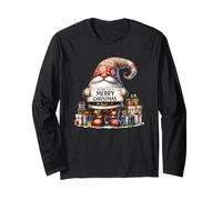 Merry Christmas GNOME Family Christmas Graphic for Xmas Maglia a Manica
