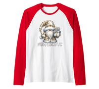 Merry Christmas GNOME Graphic for Women And Men Cute Xmas Maglia con Maniche Raglan