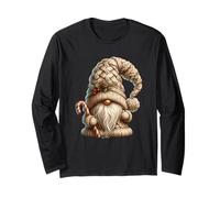 Merry Christmas GNOME Graphic for Women Men Kids Cute Xmas Maglia a Manica