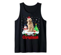 Merry Christmas Golden Retriever Dog Puppy Canotta