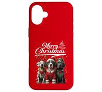 Merry Christmas Great Dane Santa Hat Cute Xmas Holiday Custodia per iPhone 16 Plus