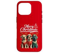 Merry Christmas Great Dane Santa Hat Cute Xmas Holiday Custodia per iPhone 16 Pro