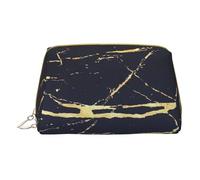 Merry Christmas Happy (2) Borsa per il trucco in pelle stampata piccola borsa da viaggio per donne, organizer per cosmetici borsa per trucco per borsa, Marmo. (2), One Size