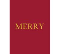 Merry: Christmas Home Accent Book | Cozy, Modern Decorative Display for the Season