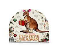 Merry Christmas Kangaroo Acrilico portatovaglioli da cocktail per esterni sala da pranzo titolari autoportanti per tovaglioli di stoffa decorazione della casa all'aperto sala da pranzo 2Pack