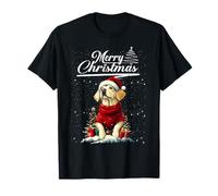Merry Christmas Labrador Retriever Santa Hat Dog Lovers Xmas Maglietta