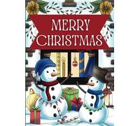 Merry Christmas: Large Print Coloring Book for Adults and Children | 60 Beautiful Holiday Season Christmas Coloring Pages | Relaxing and Cheerful