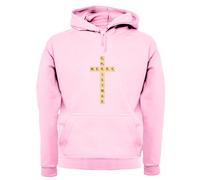 Merry Christmas Lettera Pezzi - Adulti Felpa/Maglione - Natale Tavola Gioco