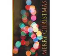 Merry Christmas Lights Bokeh Aesthetic Journal: Holiday Season Planner and Writing Notebook with 5x5mm Grid Graph Paper