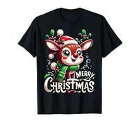 Merry Christmas Lights Cappello di Babbo Natale Famiglia Pigiama Abbinato Maglietta