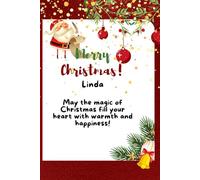 Merry Christmas Linda: A notebook or journal gift for christmas for every girl who's name is Linda