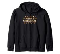 Merry Christmas Melanina Nera Melanata Xmas Felpa con Cappuccio