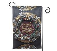 Merry Christmas No.163 Bandiera da giardino - Bandiere da giardino 30,5 x 45,7 cm, su entrambi i lati, piccole bandiere da giardino per esterni, decorazione per la casa e per esterni