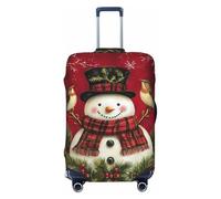 Merry Christmas No.275 - Copribagagli da viaggio, elastico, per valigie, 45-81 cm, Nero , x-large