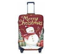 Merry Christmas No.282 - Copribagagli da viaggio, elastico, per valigie, 45-81 cm, Nero, X-Large