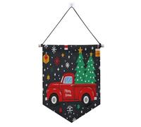 Merry Christmas Palm Tree banner da appendere con asta telescopica bandiera banner esterno patio arredamento per ufficio, scuola, aula, dormitorio, casa suministros para fiesta de a?o nuevo