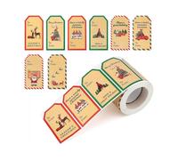 Merry Christmas Paper Stickers 7.5CM * 4CM Sticky Labels Paper Seals for Christmas DIY Gift Package