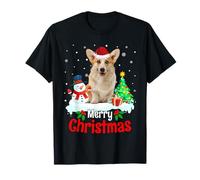 Merry Christmas Pembroke Welsh Corgi Dog Puppy Maglietta