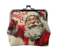 Merry Christmas Print Vintage Leather Change Purse Elegante Piccolo portamonete per le donne portamonete Portafoglio Mini