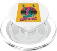 Merry Christmas Renna Vintage Retro 80s Natale XMAS PopSockets PopGrip per MagSafe