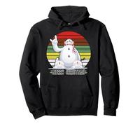 Merry Christmas Retro Snowman Vintage Distressed Tramonto Felpa con Cappuccio