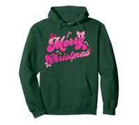 Merry Christmas Sassy Pink Xmas Cute Holidays Baddie Felpa con Cappuccio