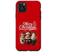 Merry Christmas Sheep Santa Hat Animal Cute Xmas Holiday Custodia per iPhone 11 Pro Max